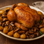 Poulet pommes de terres et cèpes