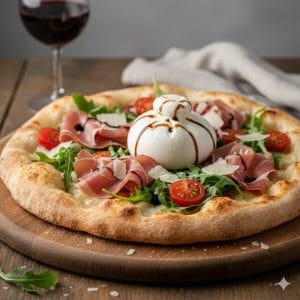Lire la suite à propos de l’article Pizza Bianca à la Burrata et au Speck : La Recette Authentique