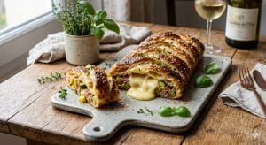 Lire la suite à propos de l’article Feuilleté aux légumes et speck : croustillant et gourmand