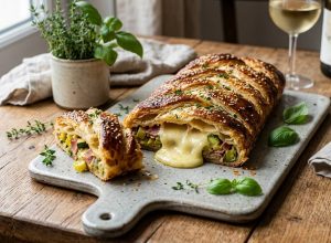 Feuilleté aux légumes et speck : croustillant et gourmand