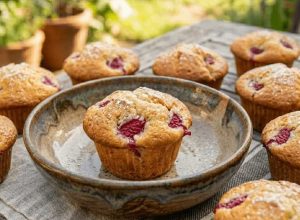 Les muffins à la framboise : le goûter fruité et moelleux