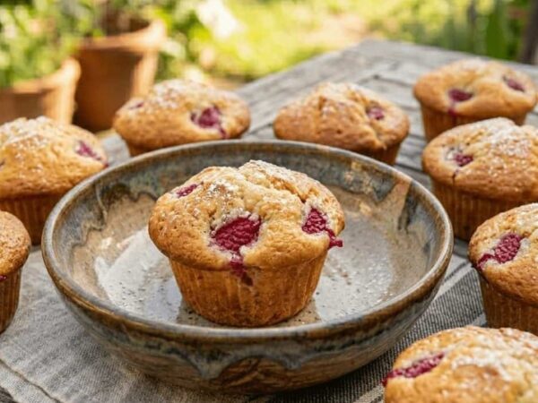 Les muffins à la framboise : le goûter fruité et moelleux