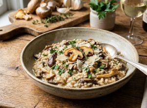 Risotto aux champignons : la recette crémeuse facile