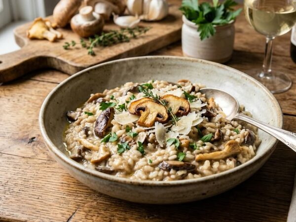 Risotto aux champignons : la recette crémeuse facile