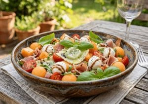 Lire la suite à propos de l’article Salade de melon et raviolis épinard-ricotta : la fraîcheur absolue