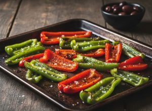 Pimientos de Padrón au four : la version facile avec des poivrons classiques
