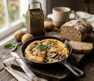 Lire la suite à propos de l’article L&rsquo;omelette aux champignons ultra-fondante : le secret du jaune d&rsquo;œuf