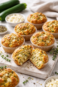 Lire la suite à propos de l’article Muffins courgette & feta