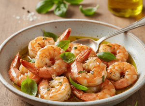 Gambas au basilic et à l’ail : la recette tapas express