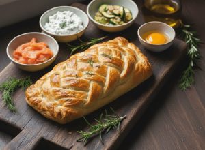 Feuilleté au saumon fumé