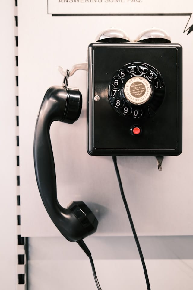Photo d'un téléphone old school