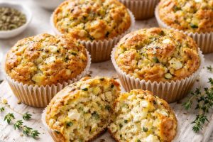 Muffins Courgette Feta : La recette facile, saine et moelleuse