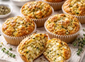 Muffins Courgette Feta : La recette facile, saine et moelleuse