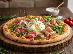Véritable Pizza Italienne à la Burrata et Jambon Cru : le secret de la pâte lente