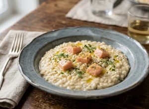 Risotto au saumon : le secret pour une texture ultra crémeuse