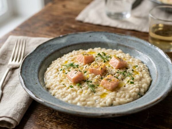 Risotto au saumon : le secret pour une texture ultra crémeuse