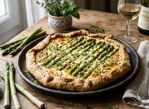 Tarte Rustique aux Asperges et Chèvre Frais