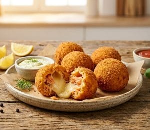 Lire la suite à propos de l’article Arancinis au Saumon Fumé : Ma recette croustillante et fondante