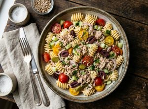 Salade de pâtes thon mayonnaise ultra gourmande : recette originale, facile et savoureuse