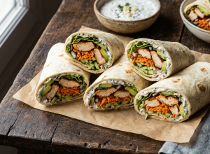 Wrap poulet crudités sauce blanche : la recette maison ultra gourmande qui fait la différence